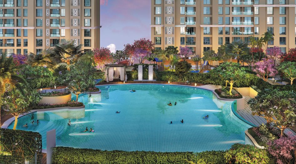 Dosti Maple Balkum_ Elevation Image